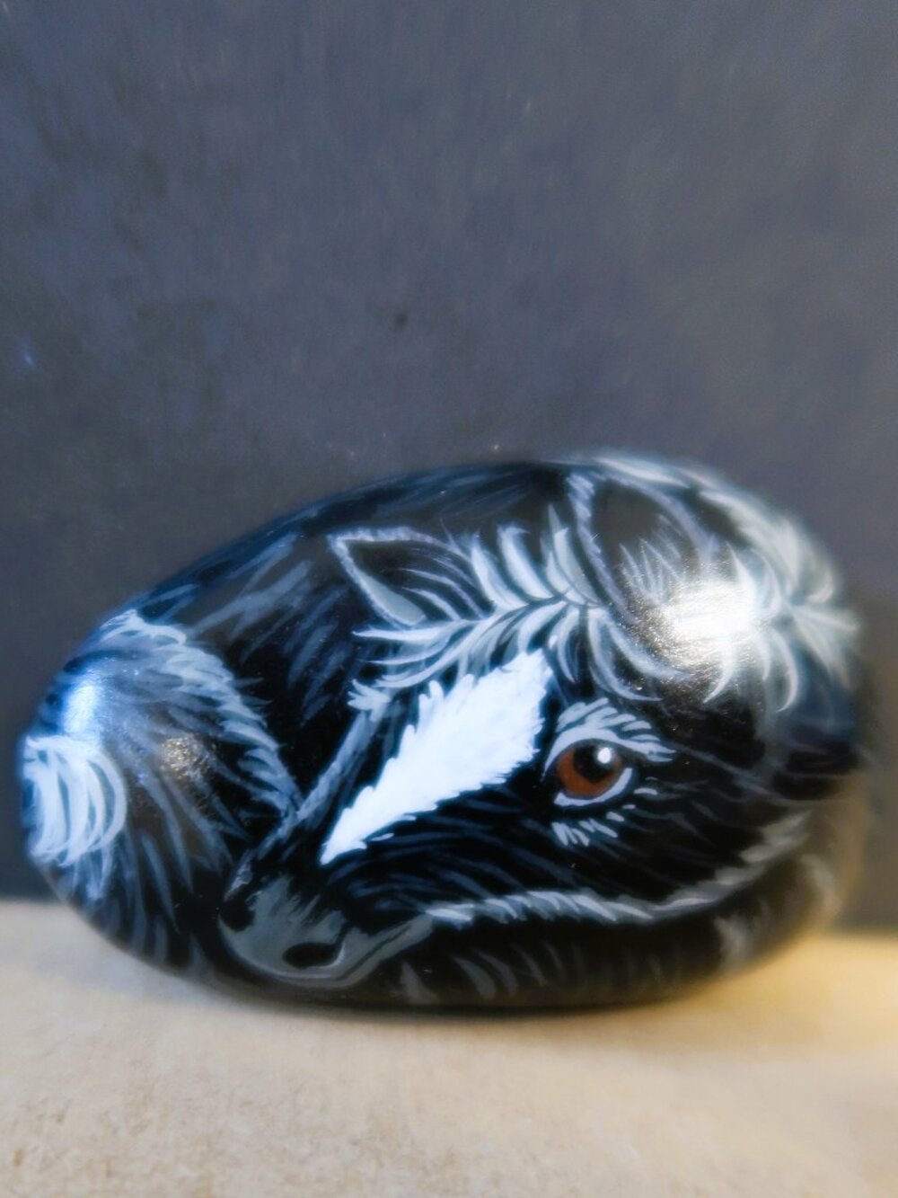 G.O. Hand Painted Horse Stone Paperweight Western Cowgirl Rustic Farmhouse Decor - Picture 6 of 8